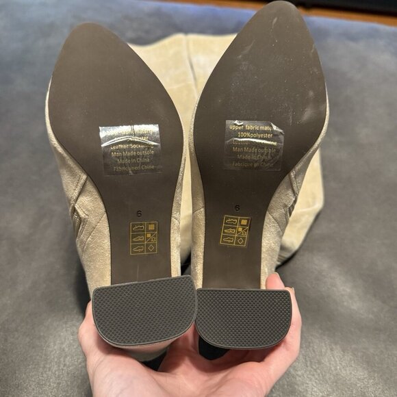 Jeffrey Campbell Parisah Over the Knee Boot In Ice Suede Size 6 - Picture 6 of 9